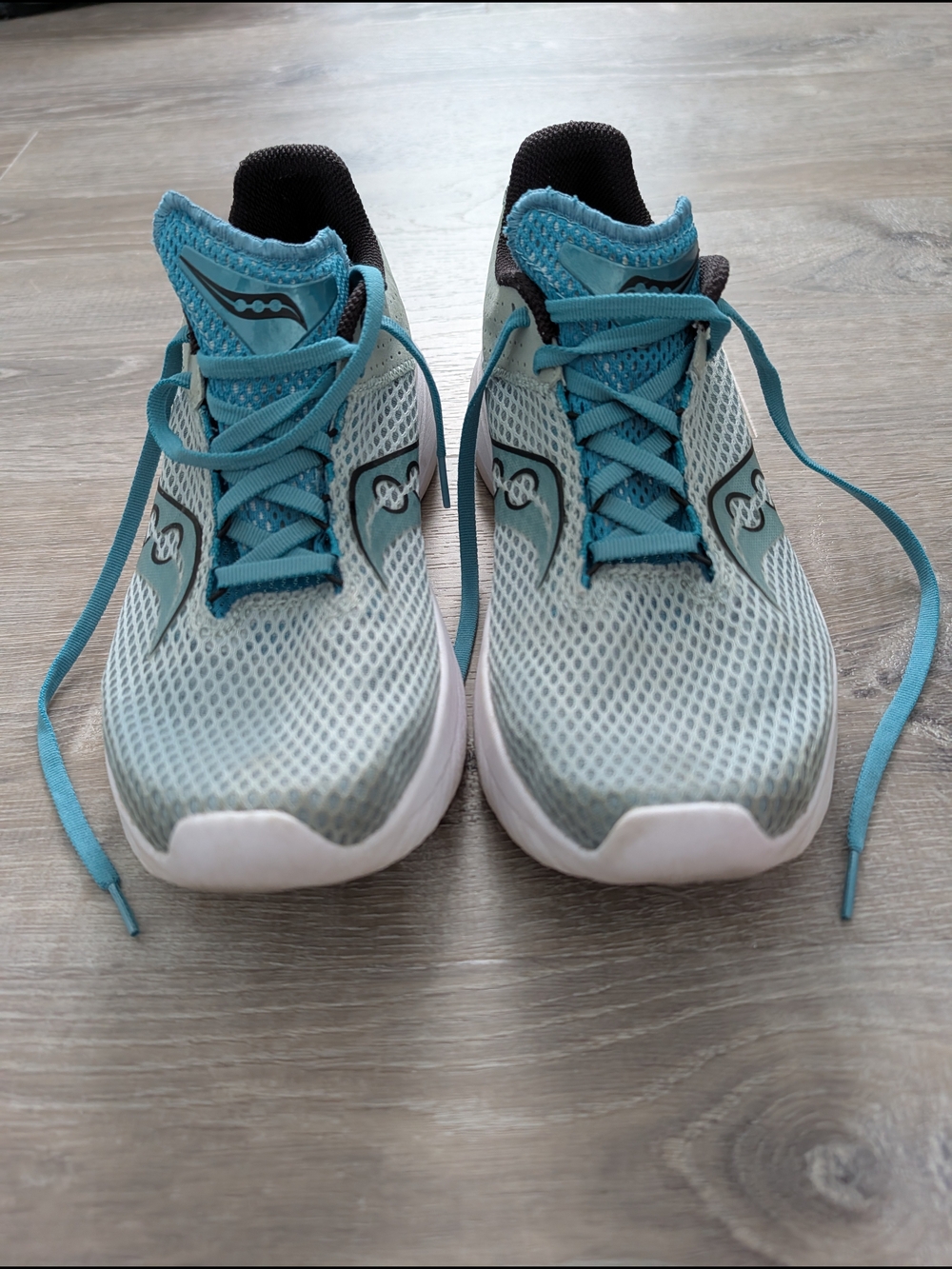 Saucony Women's Light Teal Mesh Running Shoes